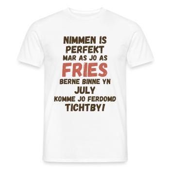Fier anniversaire frison, né en juillet - T-shirt homme - blanc - Devant - AI Model Male 178 dark (178cm)