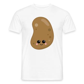pomme de terre - T-shirt homme - blanc - Devant - AI Model Male 178 dark (178cm)