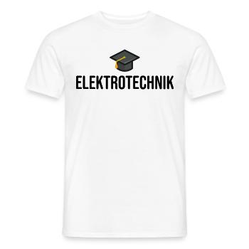 Elektrotechnik Studium Ausbildung - Männer T-Shirt - Weiß - Vorne - AI Model Male 178 dark (178cm)
