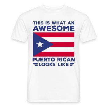 Puerto Rico - Männer T-Shirt - Weiß - Vorne - AI Model Male 178 dark (178cm)