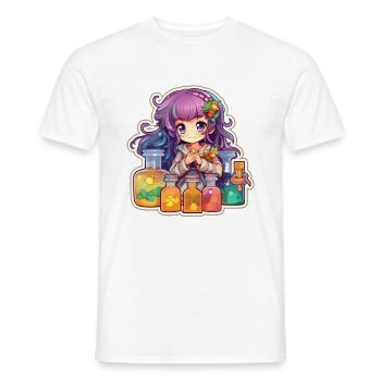Colorful Alchemist World - Männer T-Shirt - Weiß - Vorne - AI Model Male 178 dark (178cm)