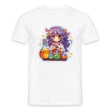 Colorful Alchemist Cute and Cartoonish - Männer T-Shirt - Weiß - Vorne - AI Model Male 178 dark (178cm)
