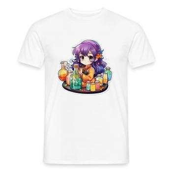 Alchemy Fusion - Männer T-Shirt - Weiß - Vorne - AI Model Male 178 dark (178cm)
