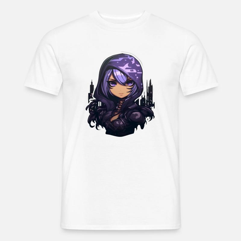 Cute Assassin Blending into Cartoons - Männer T-Shirt - Weiß