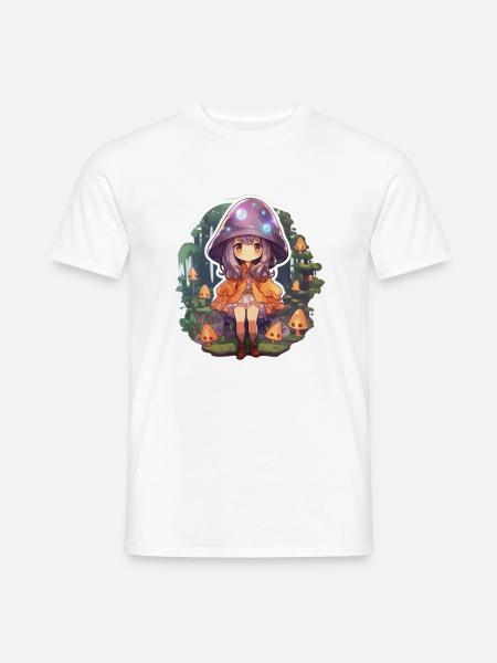Enchanting Spellcaster Cartoon - Männer T-Shirt - Weiß