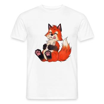 Niedlicher Fuchs mit Keksen Süßes Geschenk Diät - Männer T-Shirt - Weiß - Vorne - AI Model Male 178 dark (178cm)