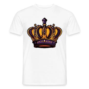 Couronne - T-shirt homme - blanc - Devant - AI Model Male 178 dark (178cm)