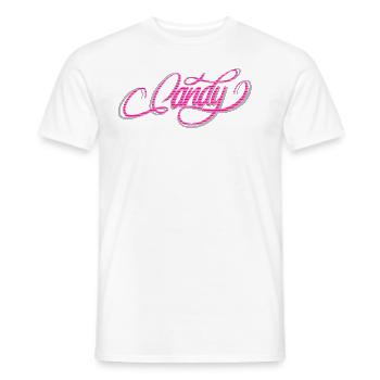 Typographie bonbon sucré - T-shirt homme - blanc - Devant - AI Model Male 178 dark (178cm)