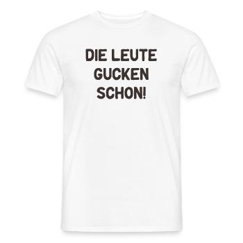 Drôle de sort Les gens ont déjà l’air drôles créatifs - T-shirt homme - blanc - Devant - AI Model Male 178 dark (178cm)