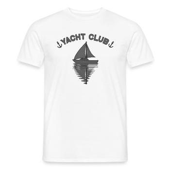 Yacht Club sailing ship sailing anchor - Men's T-Shirt - white - Front - AI Model Male 178 dark (178cm)
