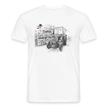 Belarus CM Motors - Männer T-Shirt - Weiß - Vorne - AI Model Male 178 dark (178cm)