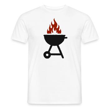 Grill Grillen - Männer T-Shirt - Weiß - Vorne - AI Model Male 178 dark (178cm)