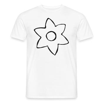 Flower garden plant gardener organic eco gift - Men's T-Shirt - white - Front - AI Model Male 178 dark (178cm)