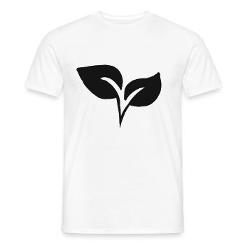 feuilles nature cadeau feuille jardin - T-shirt homme - blanc - Devant - AI Model Male 178 dark (178cm)