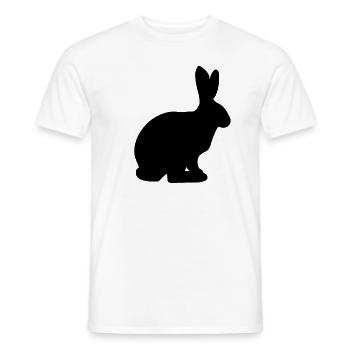 Lapin lapin de pâques cadeau animal de compagnie - T-shirt homme - blanc - Devant - AI Model Male 178 dark (178cm)
