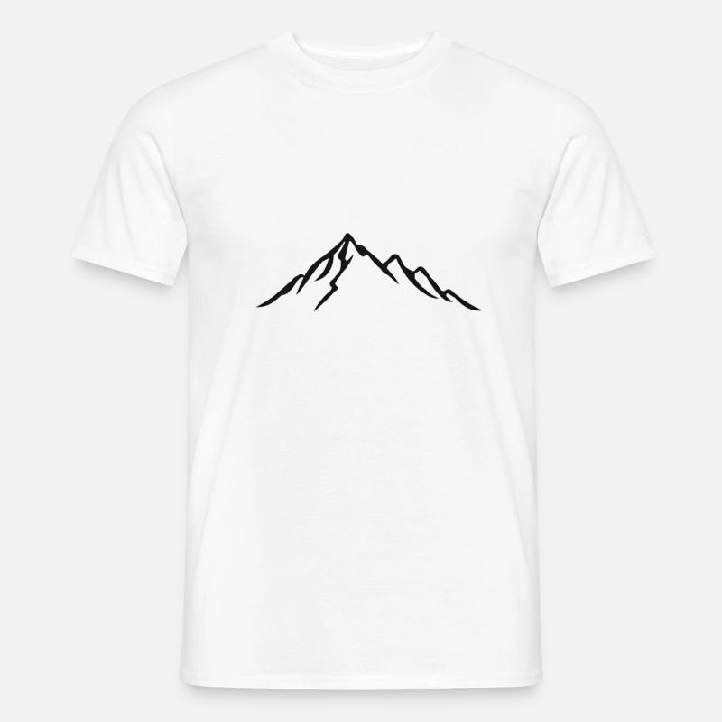 Berge Klettern Bergsteiger Berg Wanderer Geschenk - Männer T-Shirt - Weiß