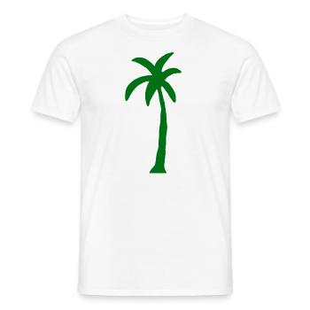 Plant Tree Eco Gardener Palm Organic Trees Green - Men's T-Shirt - white - Front - AI Model Male 178 dark (178cm)