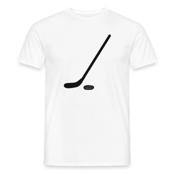 Sports d’hiver Ice Hockey cadeau Sport Hockey hockey - T-shirt homme - blanc - Devant - AI Model Male 178 dark (178cm)