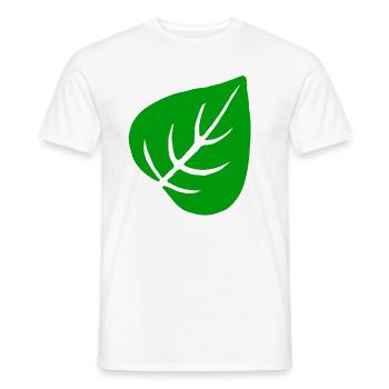 Leaves Garden Natural Gardener Leaf Eco Green Organic - Men's T-Shirt - white - Front - AI Model Male 178 dark (178cm)
