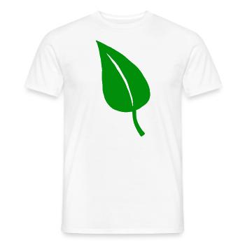Feuilles jardin nature vert jardinage bio feuille verte - T-shirt homme - blanc - Devant - AI Model Male 178 dark (178cm)