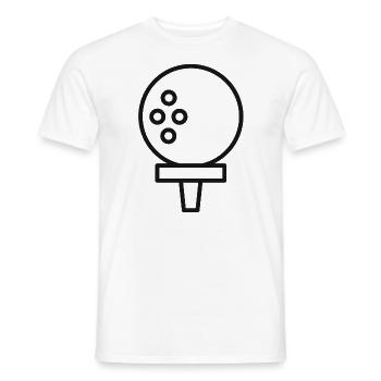 Golfschläger Golfball Golfspieler Golf Golfer - Männer T-Shirt - Weiß - Vorne - AI Model Male 178 dark (178cm)