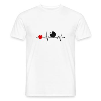 Skittles bowling ekg bowling skittles sport bowler - Men's T-Shirt - white - Front - AI Model Male 178 dark (178cm)