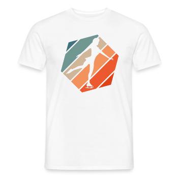 Schlittschuh Eiskunstlaufen Eislauf Eiskunstlauf - Männer T-Shirt - Weiß - Vorne - AI Model Male 178 dark (178cm)