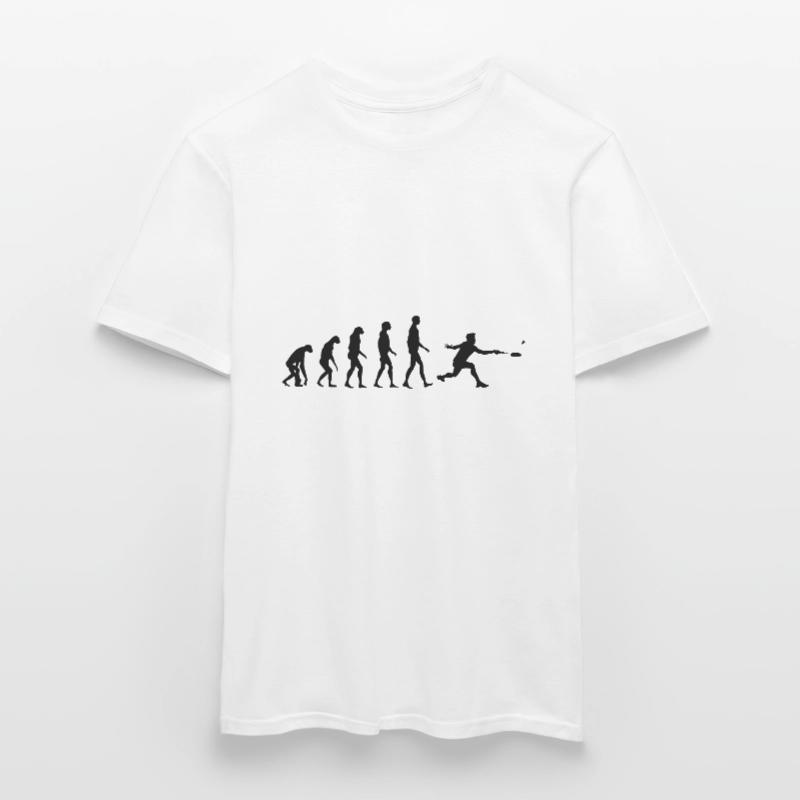 Cadeau d'évolution de badminton d'évolution de volant T-shirt homme
