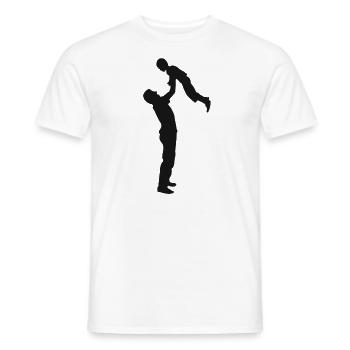Family Dad Mom Sons Child Son Father Mother - Men's T-Shirt - white - Front - AI Model Male 178 dark (178cm)