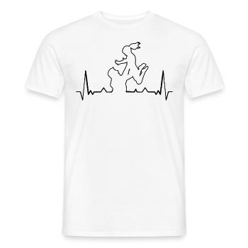 Cadeau de motif père et fille - T-shirt homme - blanc - Devant - AI Model Male 178 dark (178cm)