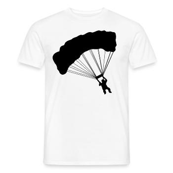 Fallschirmspringen Fallschirmsprung Fallschirm - Männer T-Shirt - Weiß - Vorne - AI Model Male 178 dark (178cm)