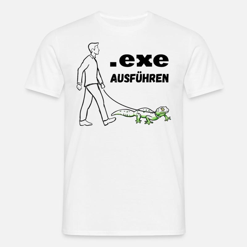 Informatiker Programmierer Computer lutig - Männer T-Shirt - Weiß