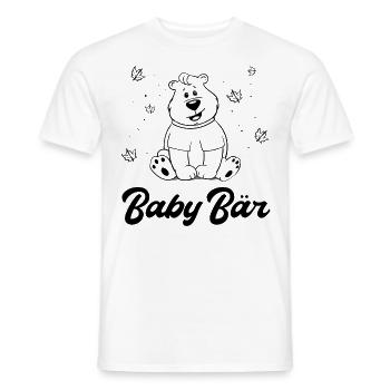 Baby Bär Papa Bär Partnerlook - Männer T-Shirt - Weiß - Vorne - AI Model Male 178 dark (178cm)