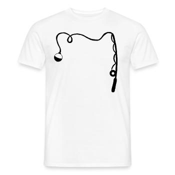 Pêche pêche cadeau pêche - T-shirt homme - blanc - Devant - AI Model Male 178 dark (178cm)