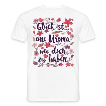 Uroma - Männer T-Shirt - Weiß - Vorne - AI Model Male 178 dark (178cm)