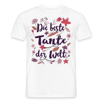 Beste Tante - Männer T-Shirt - Weiß - Vorne - AI Model Male 178 dark (178cm)