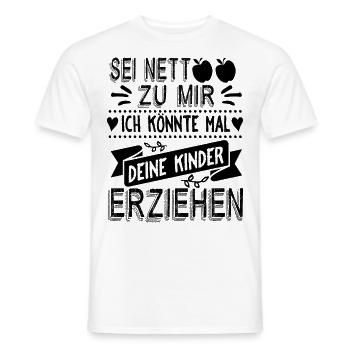 Erzieherin - Männer T-Shirt - Weiß - Vorne - AI Model Male 178 dark (178cm)