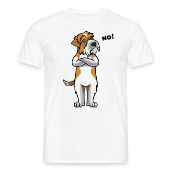 Sturer Kromfohrländer chien drôle - T-shirt homme - blanc - Devant - AI Model Male 178 dark (178cm)