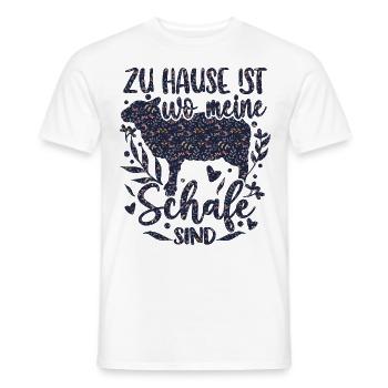 Schaf Schafe Schäferei Schäferin - Männer T-Shirt - Weiß - Vorne - AI Model Male 178 dark (178cm)