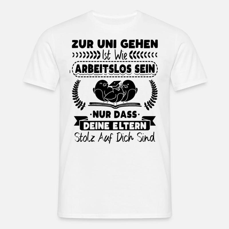 Student Studentin Studium Studienbeginn - Männer T-Shirt - Weiß