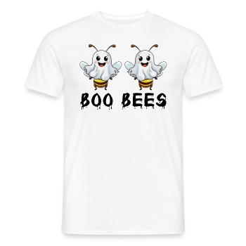 Boo Bees Halloween Costume Bees Ghosts Funny - Men's T-Shirt - white - Front - AI Model Male 178 dark (178cm)