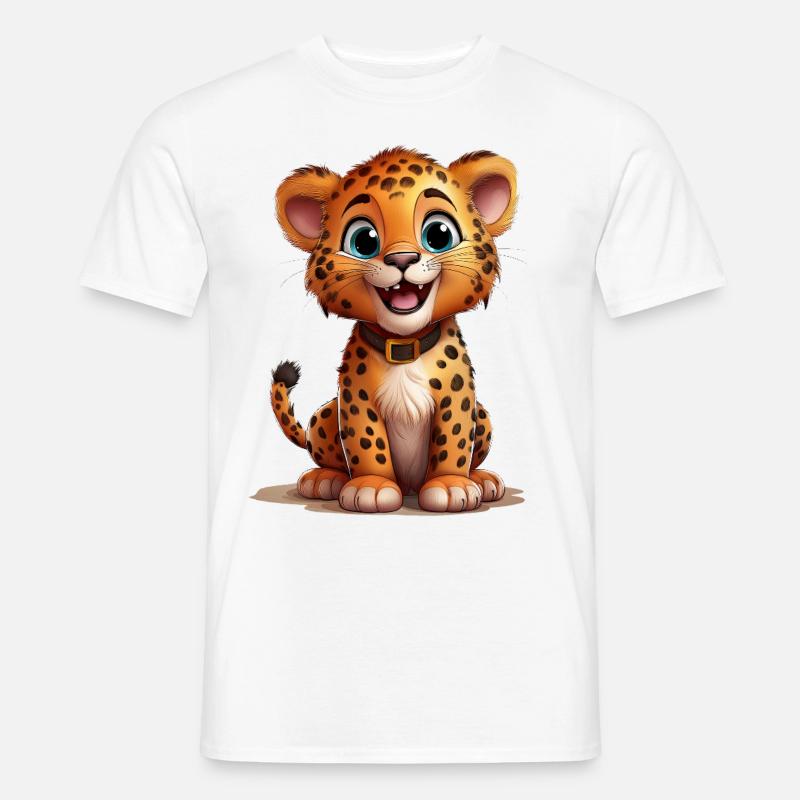 Cute Leopard - Men’s T-shirt - white