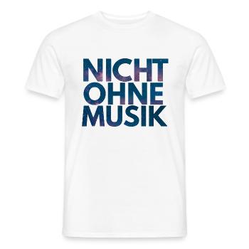NICHT OHNE MUSIK - Männer T-Shirt - Weiß - Vorne - AI Model Male 178 dark (178cm)