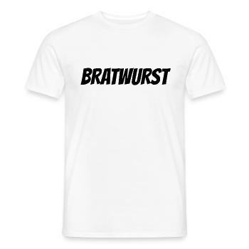 Bratwurst Bratwurst - Männer T-Shirt - Weiß - Vorne - AI Model Male 178 dark (178cm)