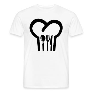 chef's Hat - Men's T-Shirt - white - Front - AI Model Male 178 dark (178cm)