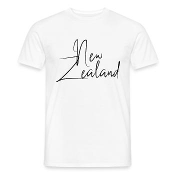 Nouvelle-Zélande - T-shirt homme - blanc - Devant - AI Model Male 178 dark (178cm)