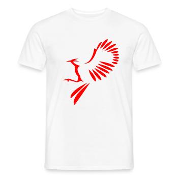 Vogel Abbildung - Männer T-Shirt - Weiß - Vorne - AI Model Male 178 dark (178cm)