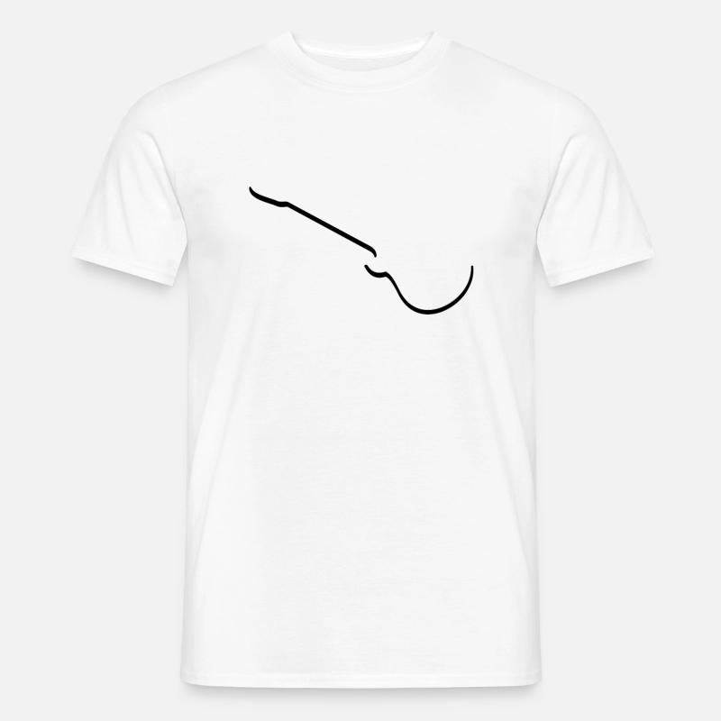 E Gitarre - Männer T-Shirt - Weiß