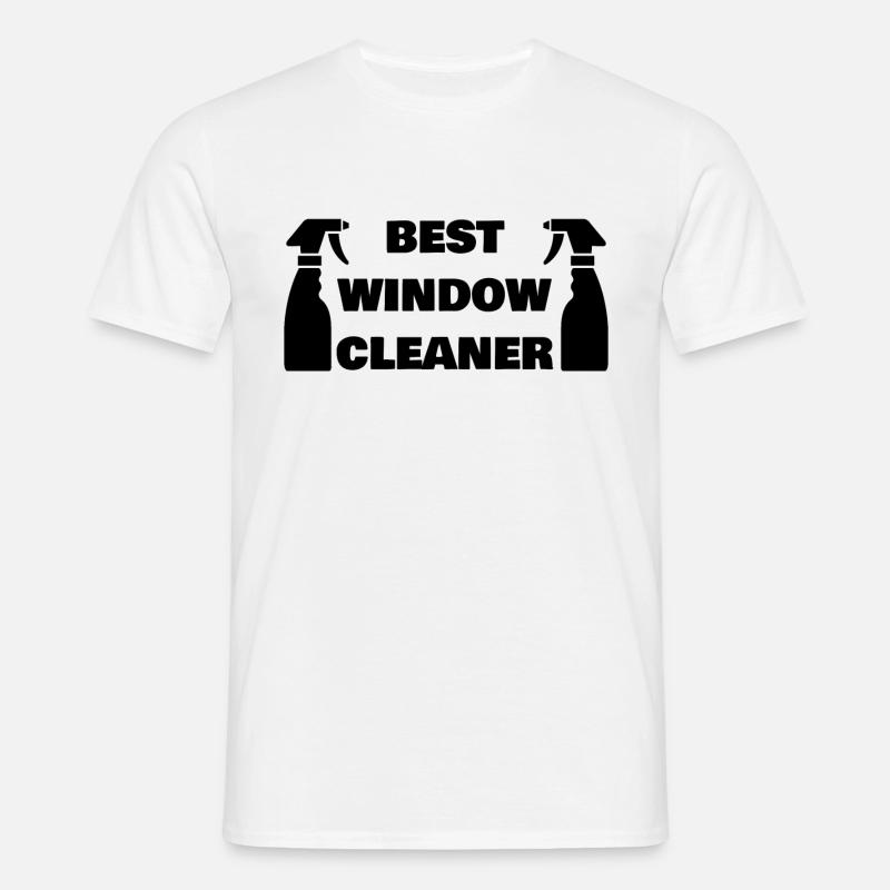 BEST WINDOW CLEANER - Men's T-Shirt - white