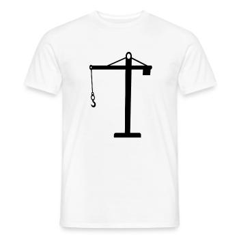 crane - Men's T-Shirt - white - Front - AI Model Male 178 dark (178cm)